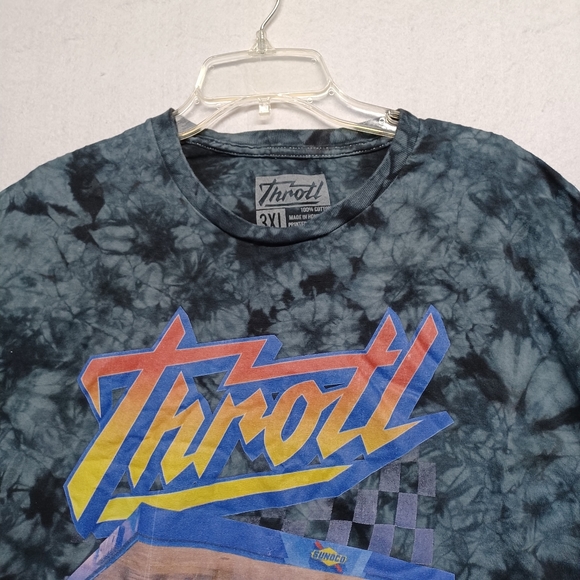 Throtl short sleeve tie dye graphic t-shirt Sz 3XL - Picture 3 of 6